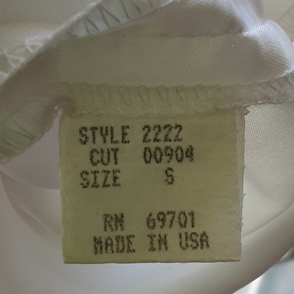 Sue Wong white maxi spaghetti strap dress with floral detail. Size small. - Picture 7 of 8